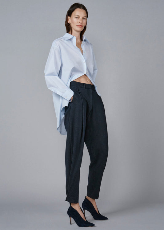 THE SAROUEL IN JERSEY PINSTRIPES