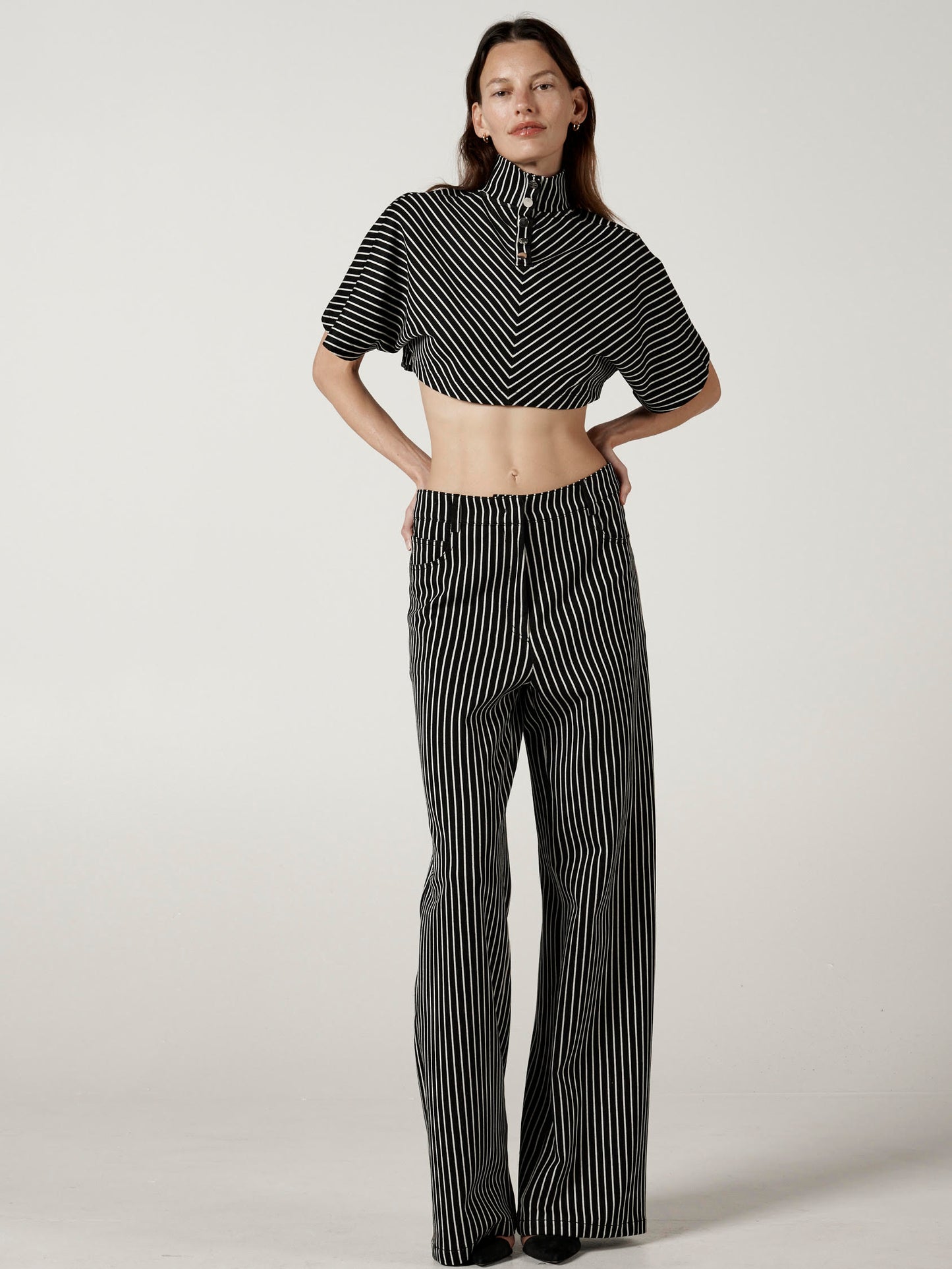 WIDE JOGGER IN JERSEY PRINT