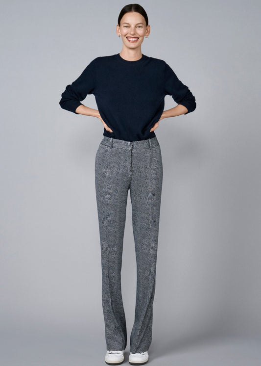 THE PARIS IN JERSEY HERRINGBONE PRINT