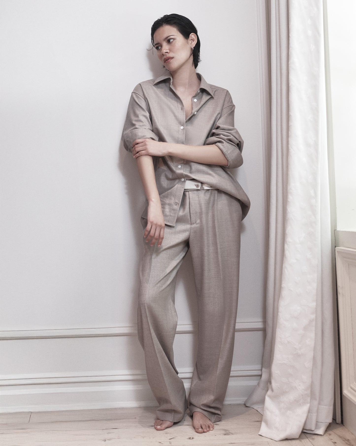 THE UNISEX SHIRT IN LORO PIANA FINE WOOL