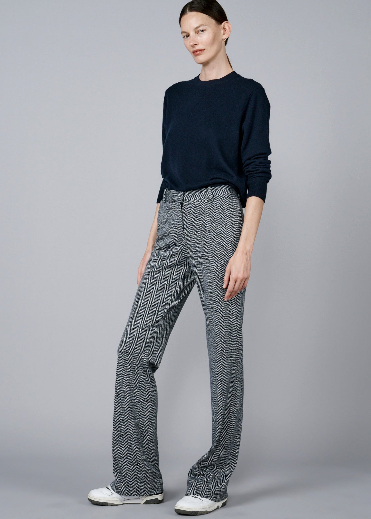 THE PARIS IN JERSEY HERRINGBONE PRINT