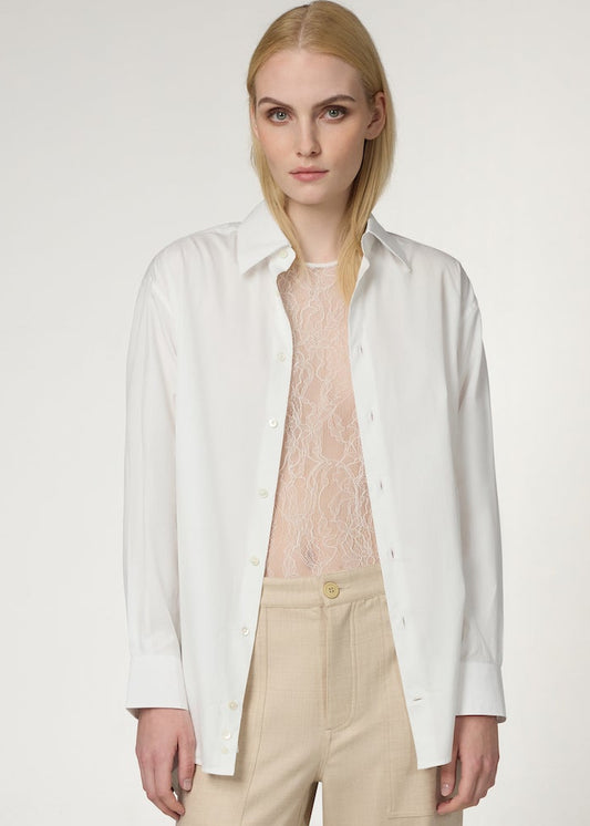 THE BOYFRIEND SHIRT IN COTTON SILK