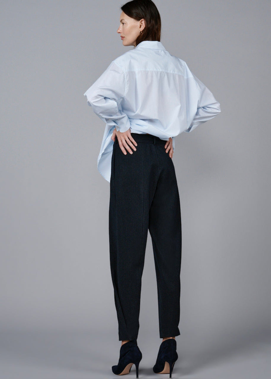 THE SAROUEL IN JERSEY PINSTRIPES