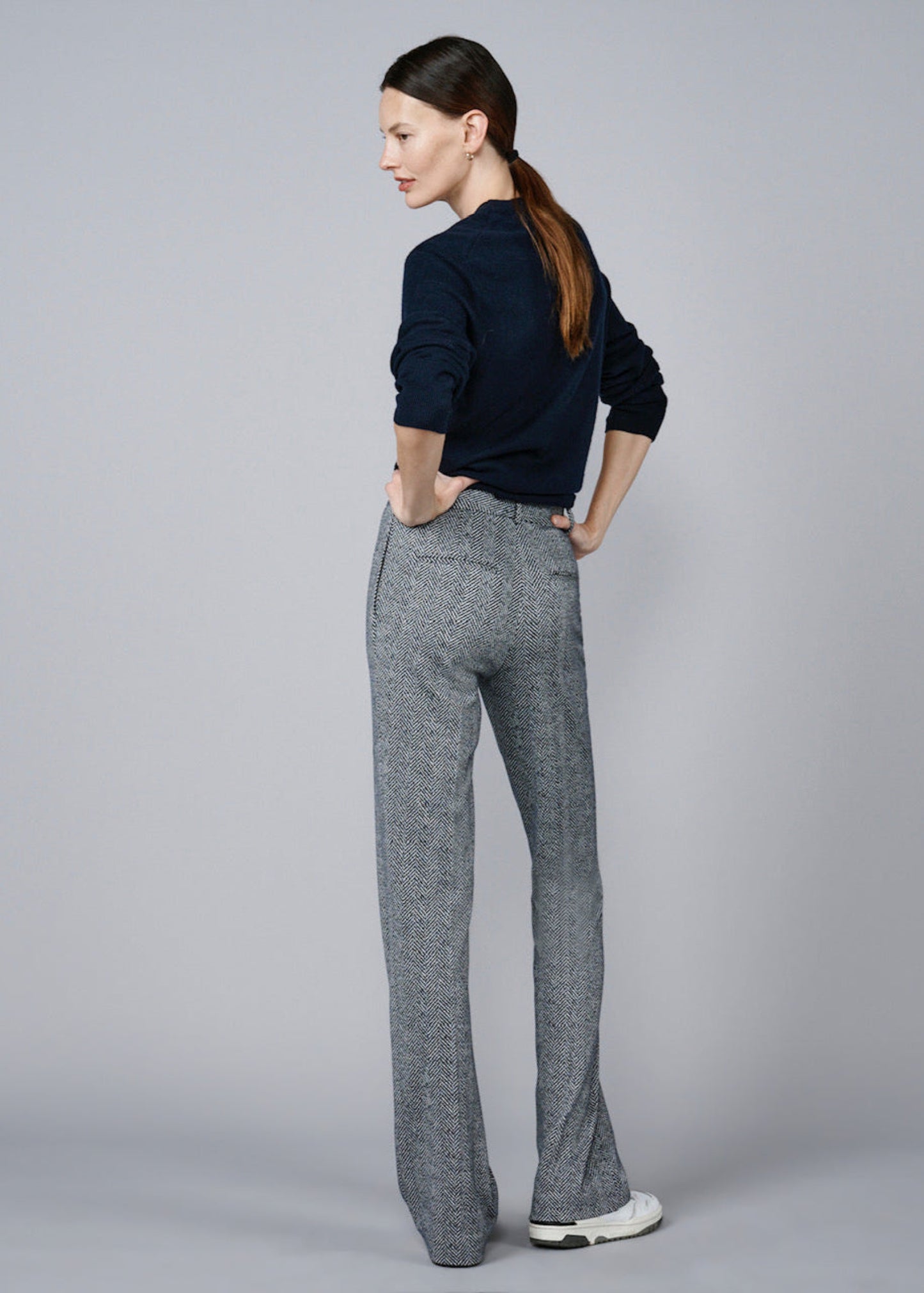 THE PARIS IN JERSEY HERRINGBONE PRINT