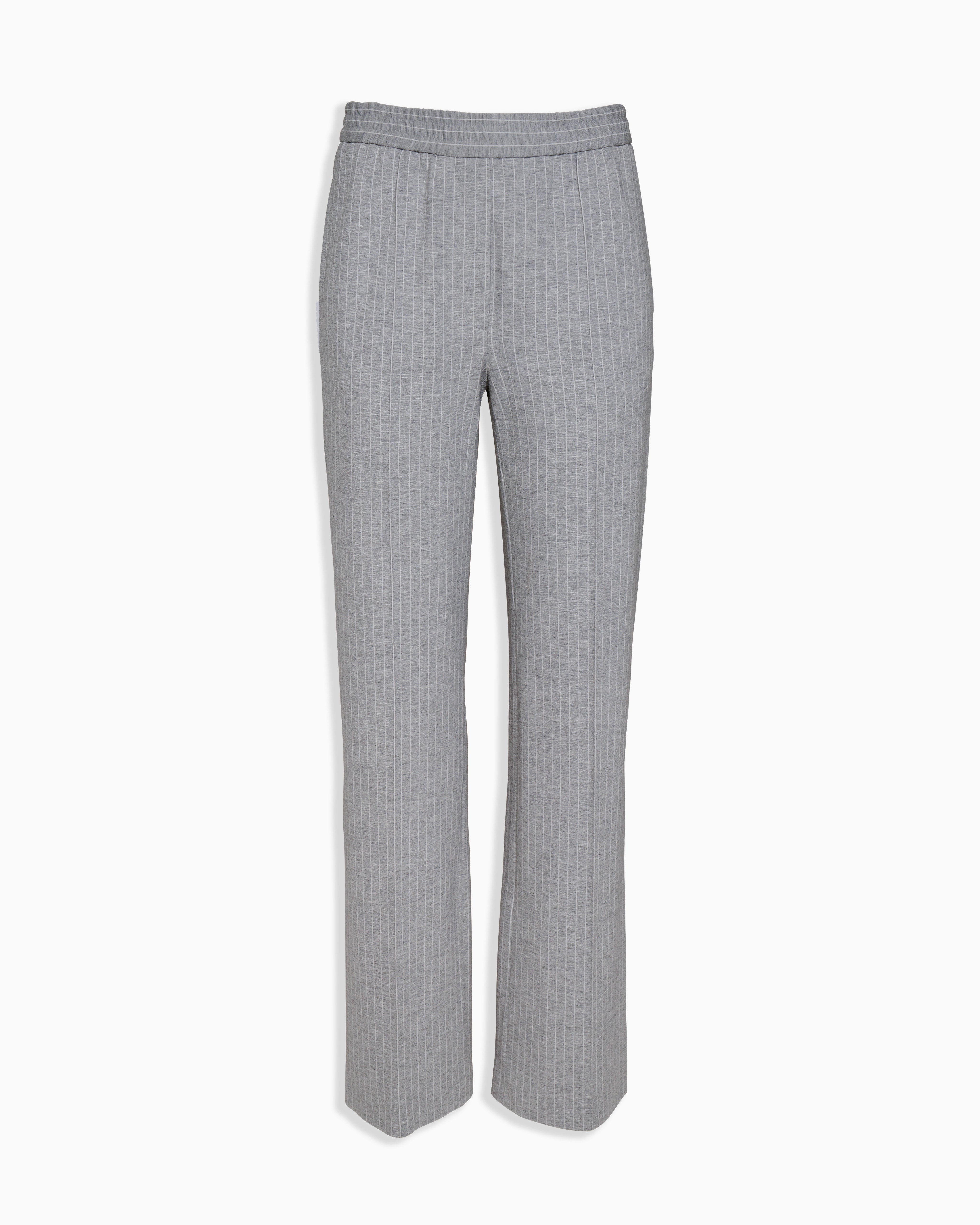 THE JOGGER PANTS IN JERSEY GREY STRIPES – ORIANE 1986