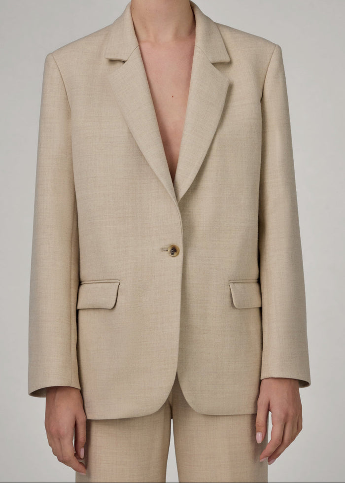The Relaxed Blazer in Cream