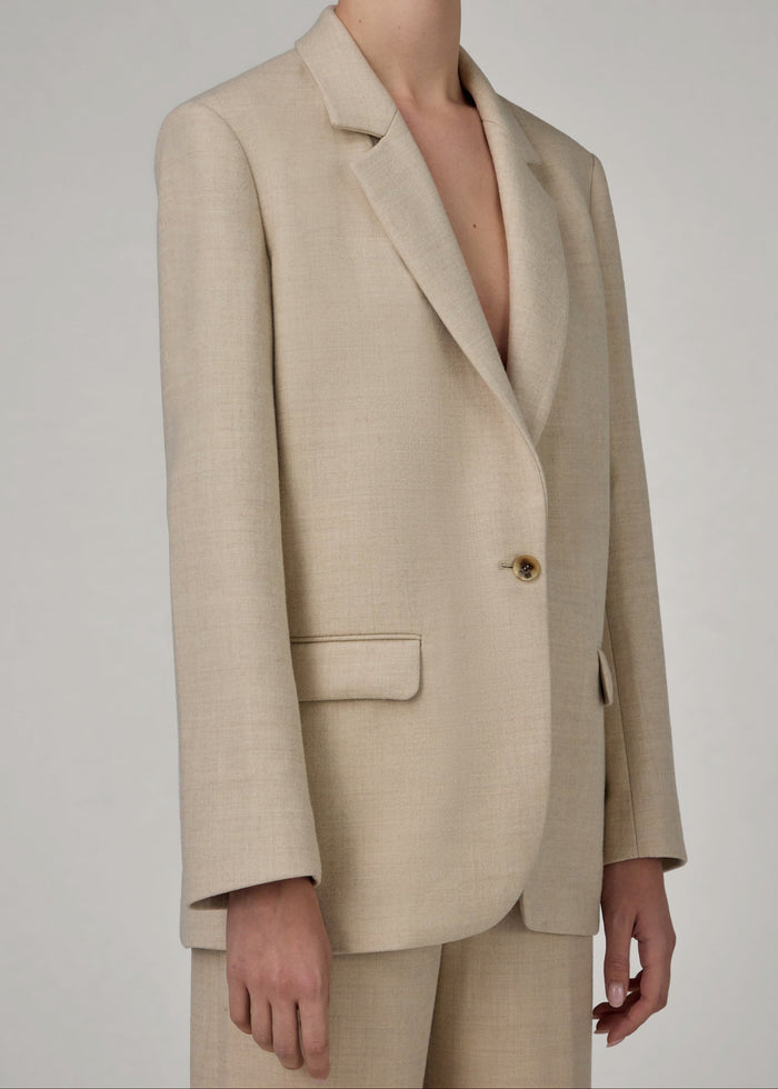The Relaxed Blazer in Cream