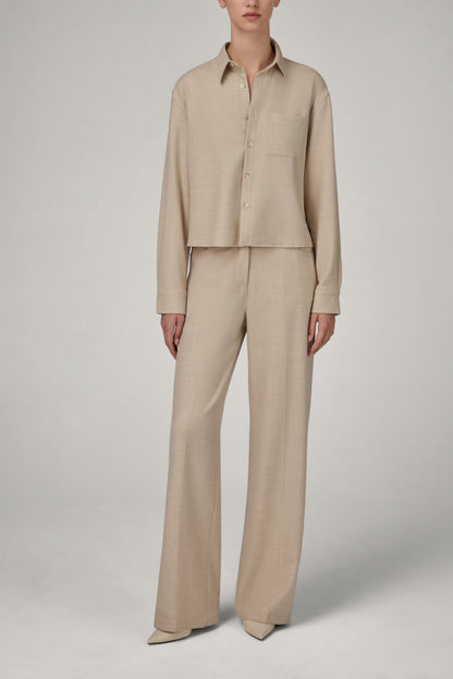 The Bootcut Pants in Cream
