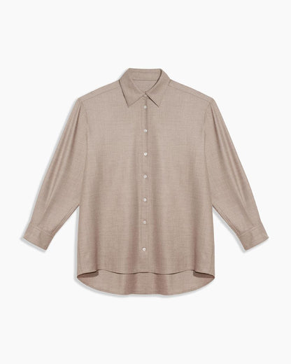 THE UNISEX SHIRT IN LORO PIANA FINE WOOL