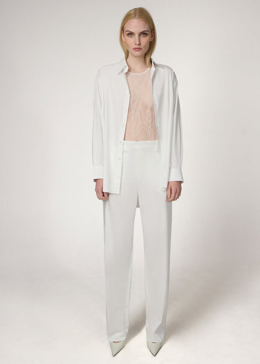 THE UNISEX IN TOILE DE COTTON WHITE